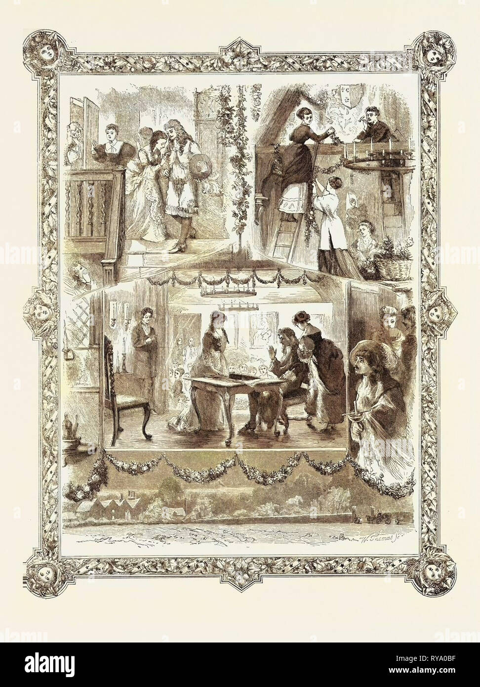 Théâtre privé, 1869 Banque D'Images