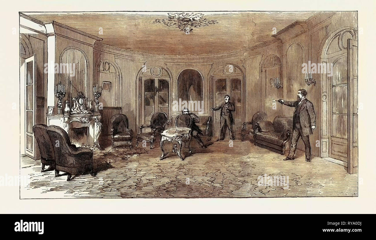 Scène de l'outrage, 1870 Banque D'Images