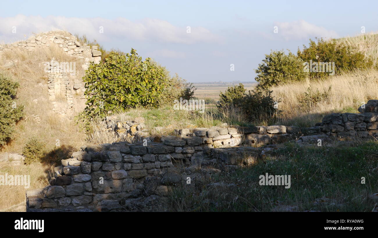 Site historique de Troy, Turquie Banque D'Images