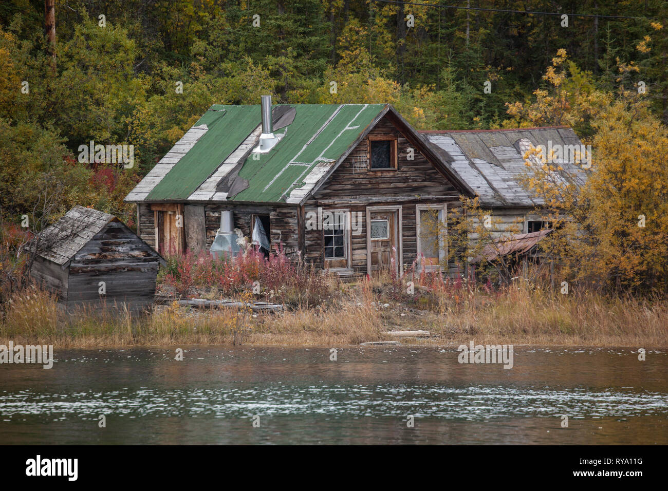 Carcross, Région des lacs du Sud, Territoire du Yukon, Canada Banque D'Images