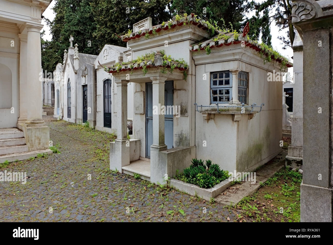 Détails d'un vieux cimetière européen Banque D'Images