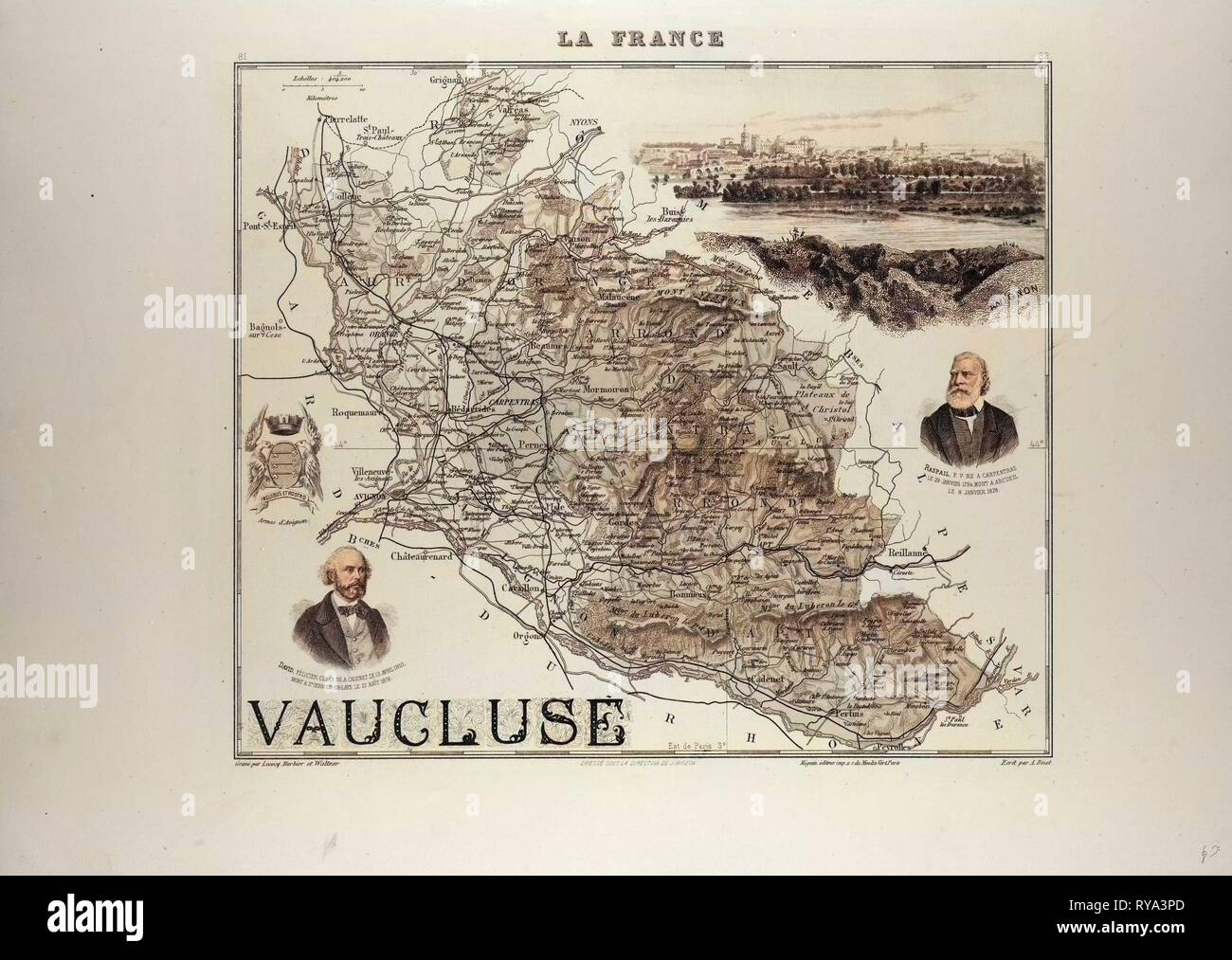 Carte du vaucluse Banque de photographies et d’images à haute — free download