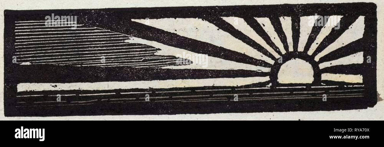 Illustration des contes français contes et ballades. Le Soleil Levant Banque D'Images