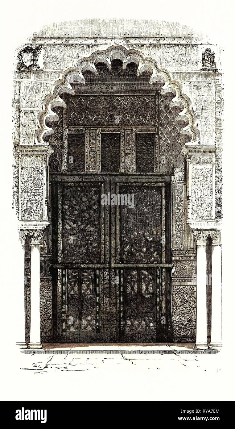 Arch dans l'Alcazar, Séville, Espagne Banque D'Images