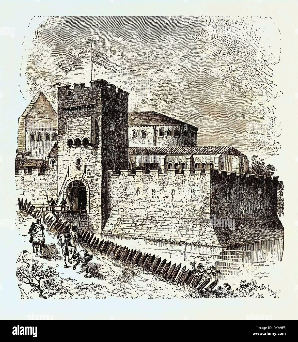 Une résidence des Templiers Banque D'Images