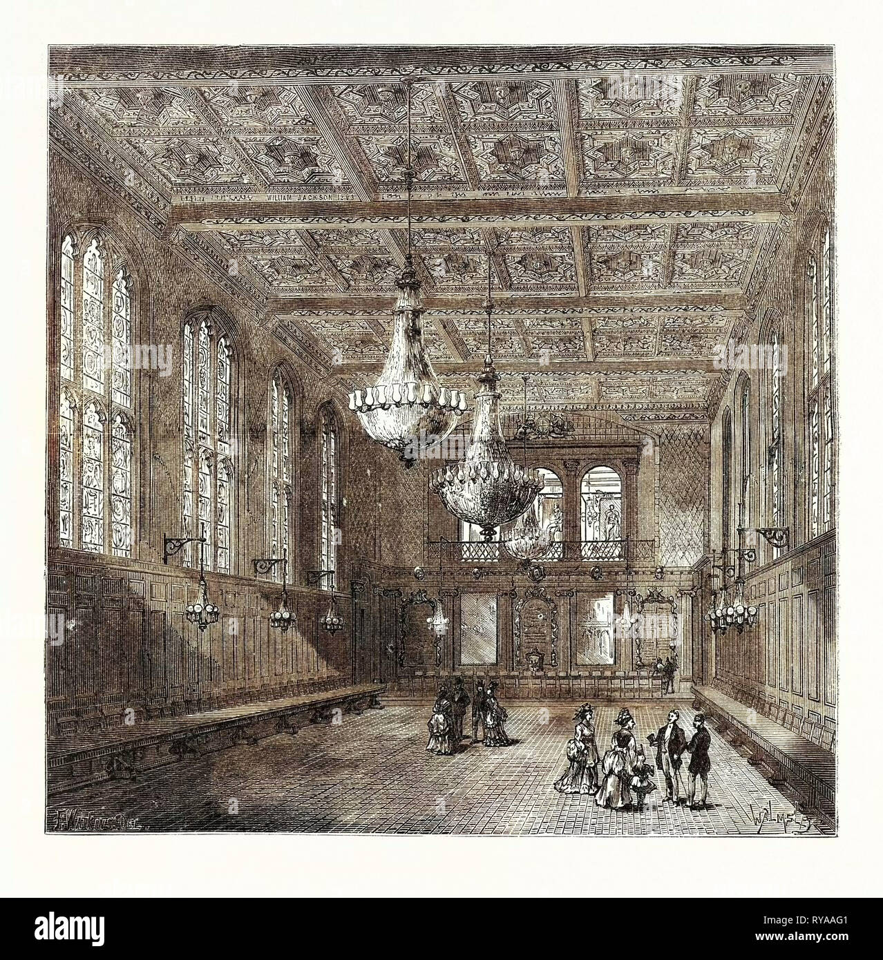 Intérieur de Merchant Taylors' Hall London Banque D'Images