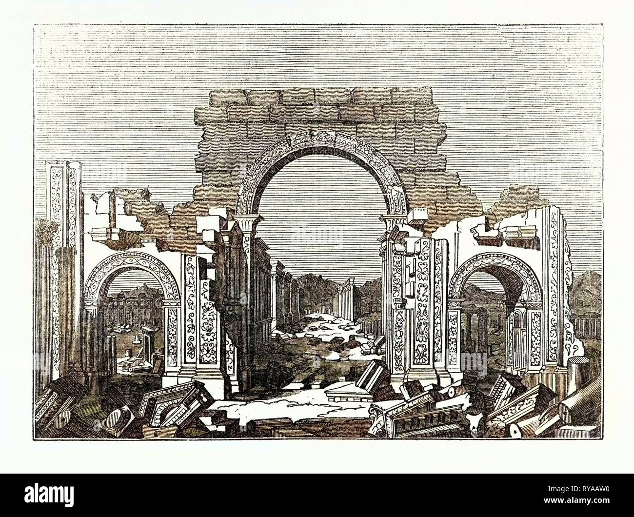 Arch. à Palmyra Banque D'Images