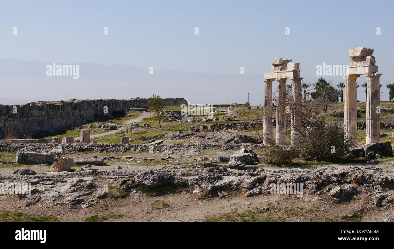 Hiérapolis de Phrygie, Turquie Banque D'Images