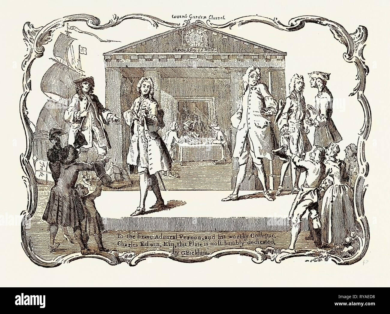 À l'électeur indépendant de Westminster : Vernon et Edwin, 1741 Banque D'Images