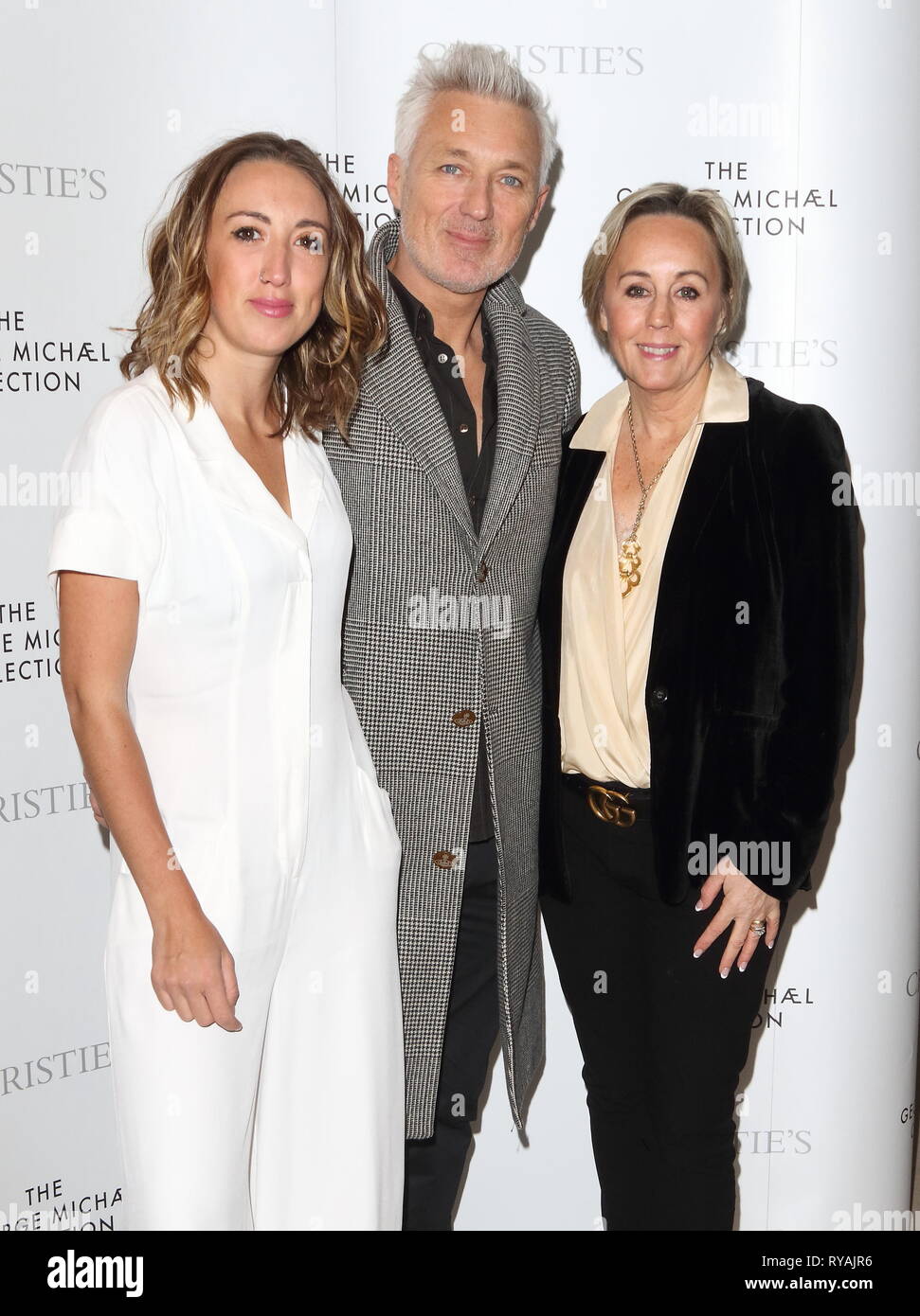 Harleymoon Kemp, Martin Kemp et Shirlie Kemp à la George Michael Collection - VIP Private view et réception à Christies, St James. Banque D'Images