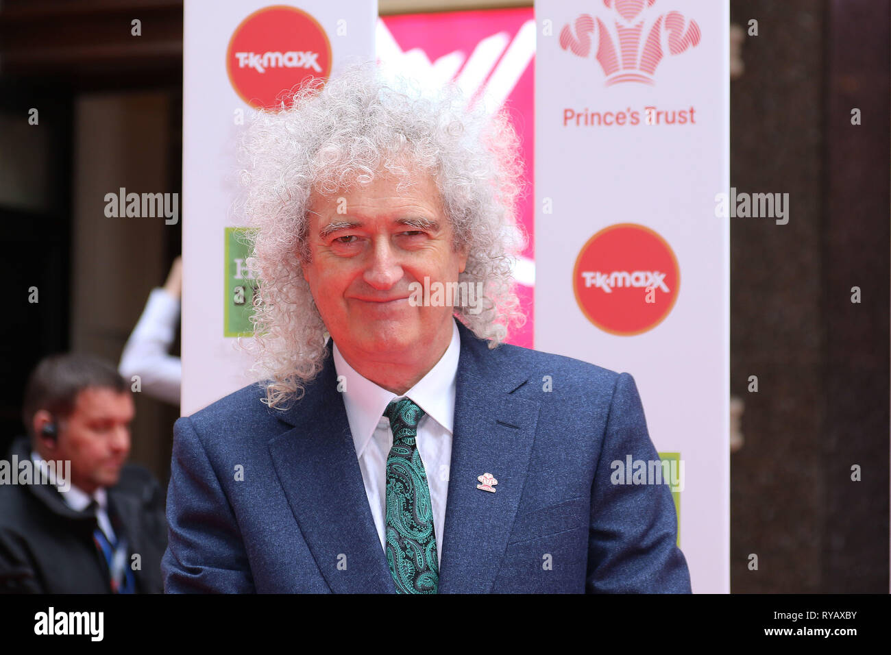 Londres, Royaume-Uni. 13 mars, 2019. Brian May, le Prince's Trust et TKMaxx & Homesense Awards, le London Palladium, Londres, Royaume-Uni. Mar 13, 2019. Photo par Richard Goldschmidt : Riche de crédit Gold/Alamy Live News Banque D'Images