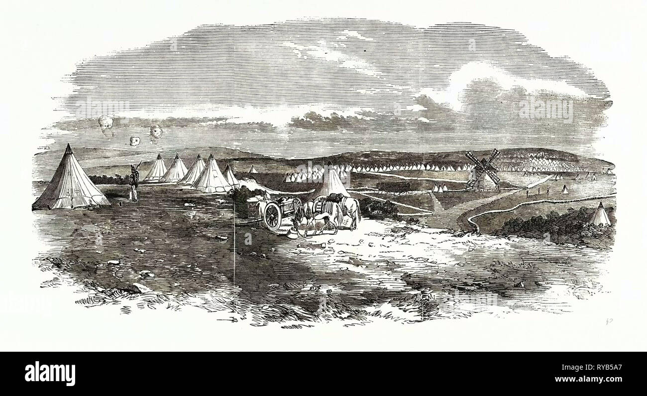La guerre de Crimée : Le siège de Sébastopol : Partie de la batterie de 1854 Capitaine Wodehouse Banque D'Images