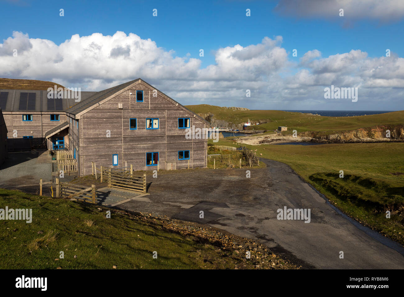 Fair Isle Bird Observatory en 2018 ; Royaume-Uni ; Shetland Banque D'Images