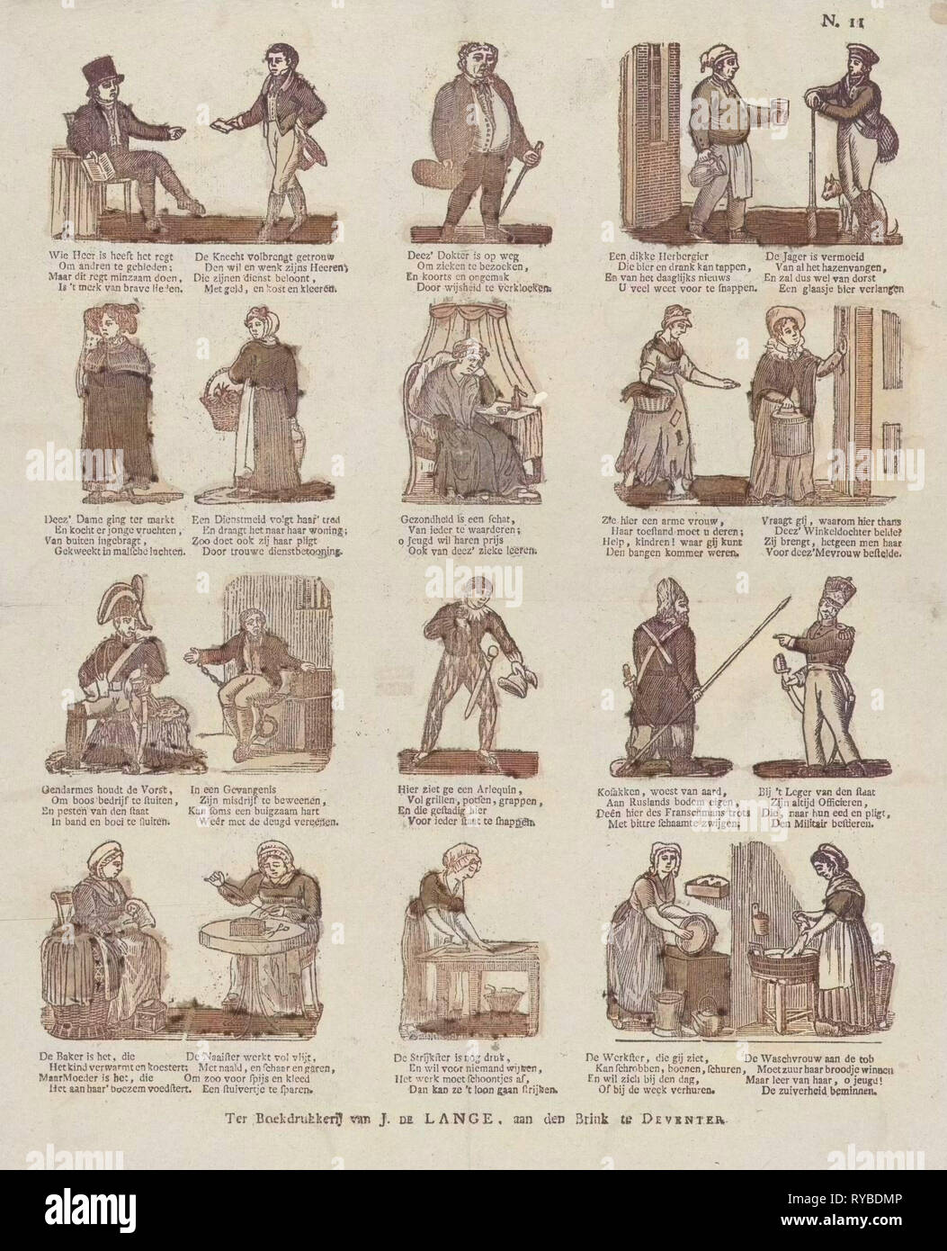 Professions libérales, en Allemagne, Jan de Lange (II), Anonyme, 1822 - 1849 Banque D'Images
