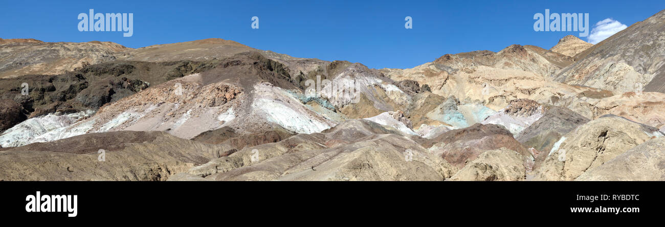 La palette d'artistes, la Death Valley National Park, California, USA. Banque D'Images
