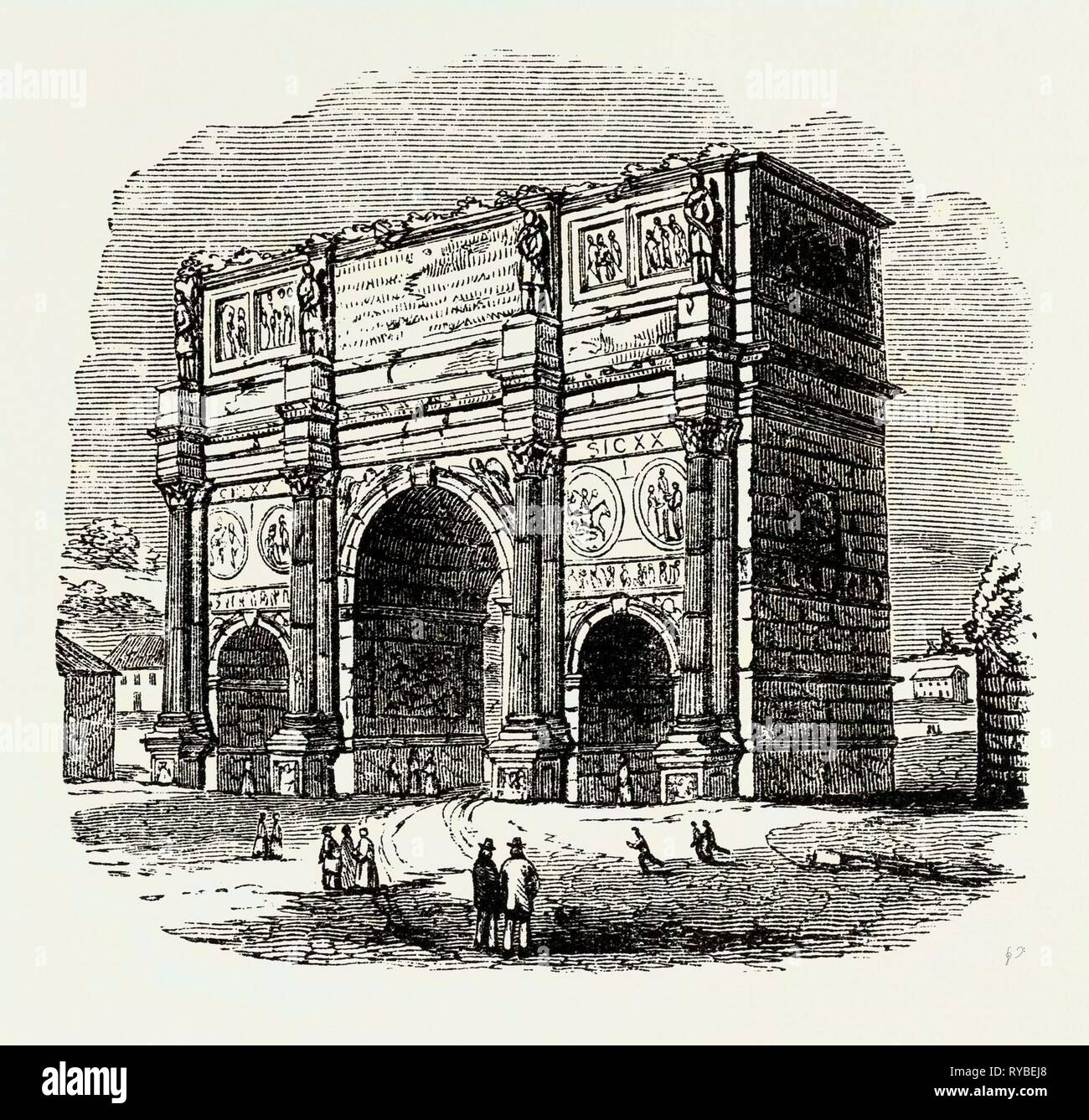 Arc de Constantin. Rome Italie Banque D'Images