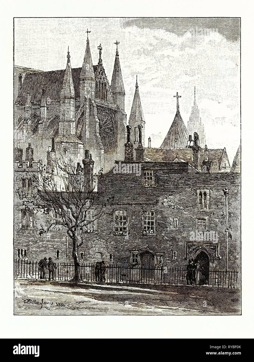 Transept sud l'abbaye de Westminster Londres Banque D'Images