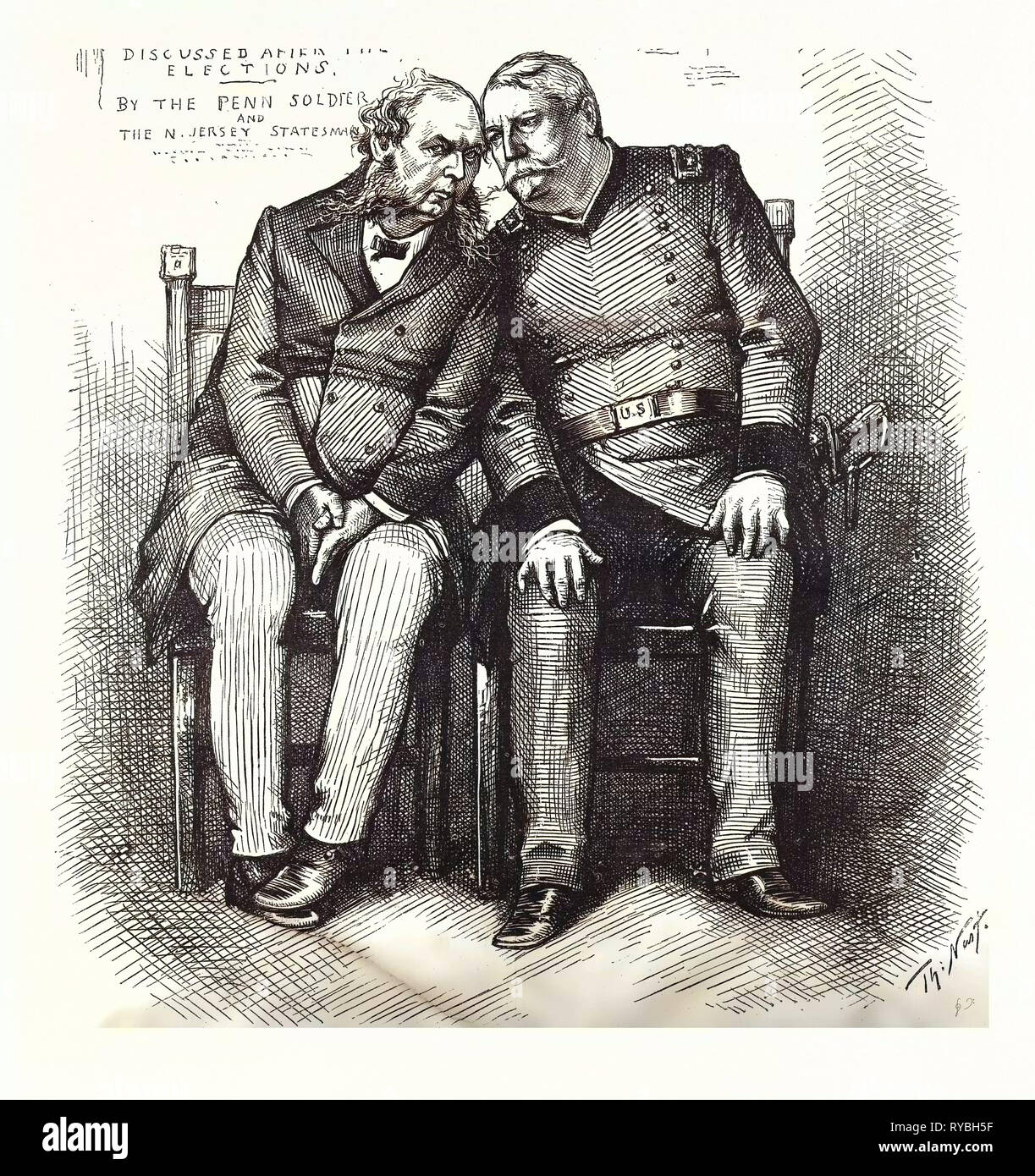 Question locale.' 'Qui est tarif, et pourquoi il est revenu pour nous seuls ?', USA, United States, Amérique, gravure 1880 Banque D'Images