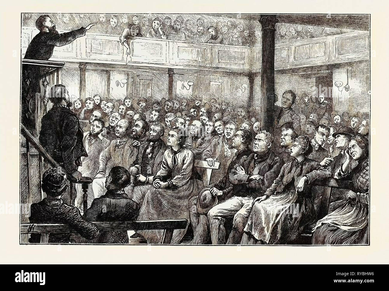 Le Street-Vendors' Question : Un Costermongers, tenue à St. Banque D'Images