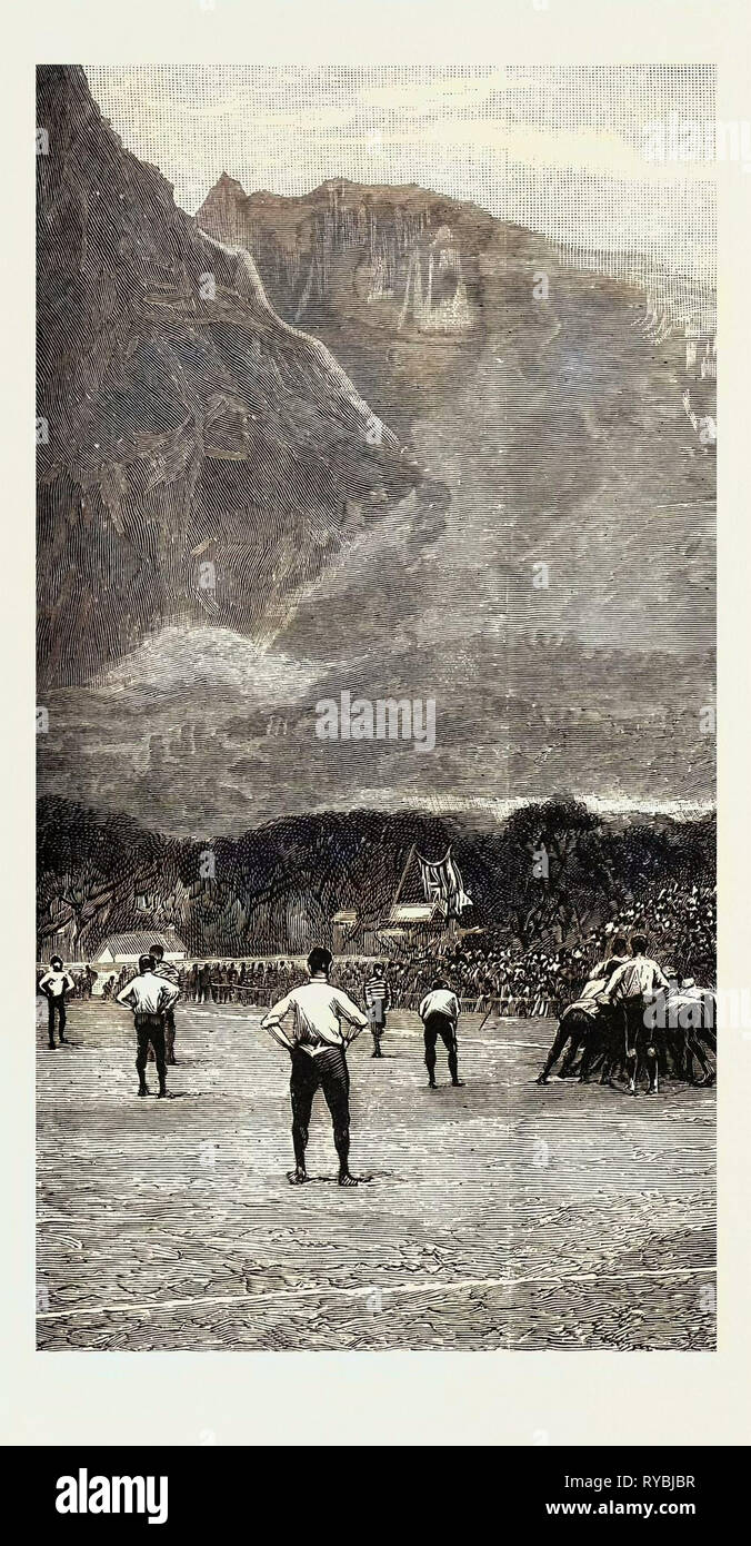 L'équipe de football anglais en Afrique du Sud, le dernier match à Cape Town Banque D'Images