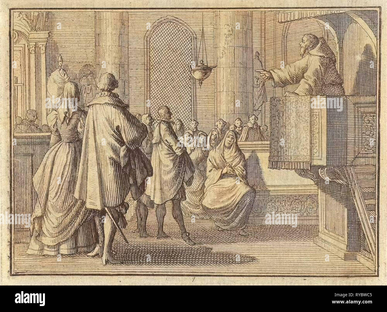 Merveille de l'éteint et rallumé lampe, Caspar Luyken, Christoph Weigel, Frantz Martin Hertzen, 1710 Banque D'Images