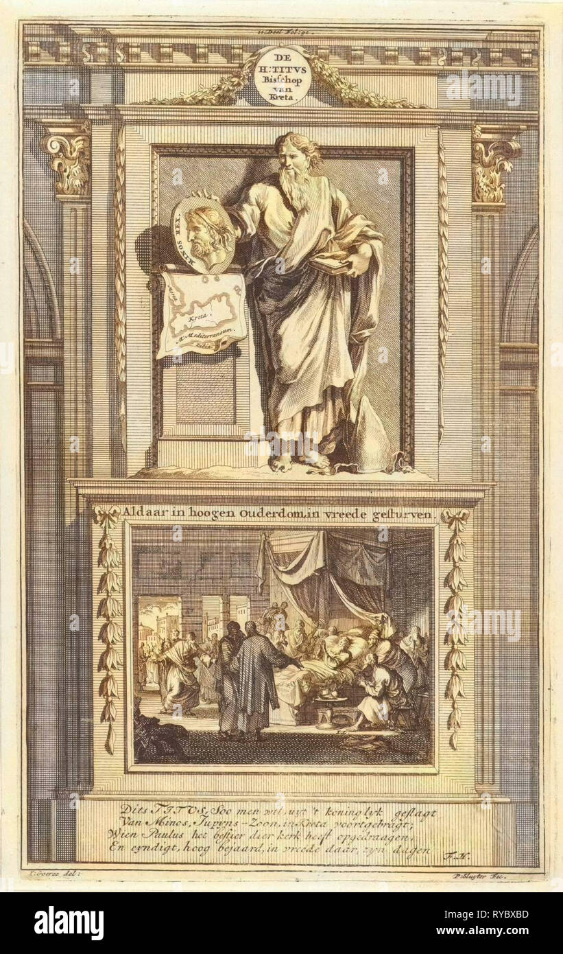 H. Titus, Jan Luyken, Zacharie Chatelain (II), François Halma, 1698 Banque D'Images