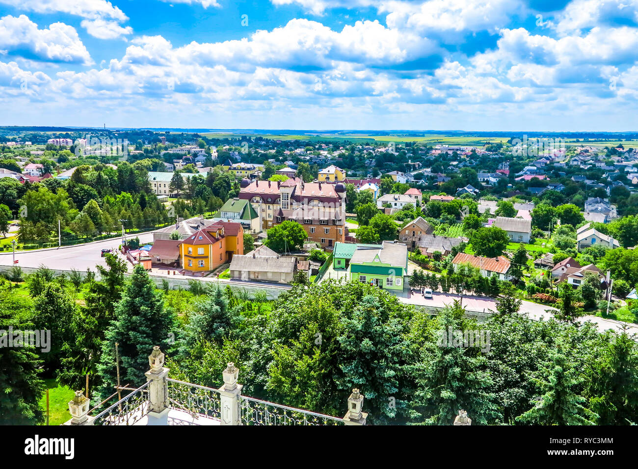 Laure Pochaiv monastère chrétien orthodoxe Ville Paysage urbain complexe et point de vue Banque D'Images