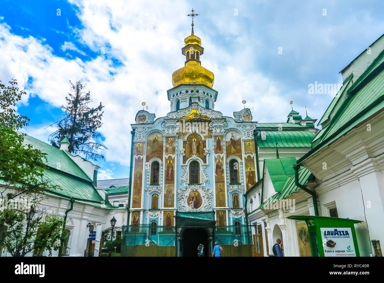 Vue aérienne de la Laure de Pechersk de Kiev, la capitale de l'Ukraine
