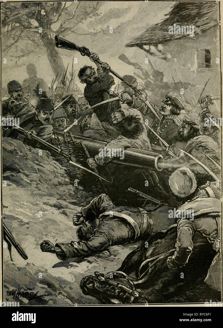 'Batailles de la dix-neuvième siècle" (1901) Banque D'Images