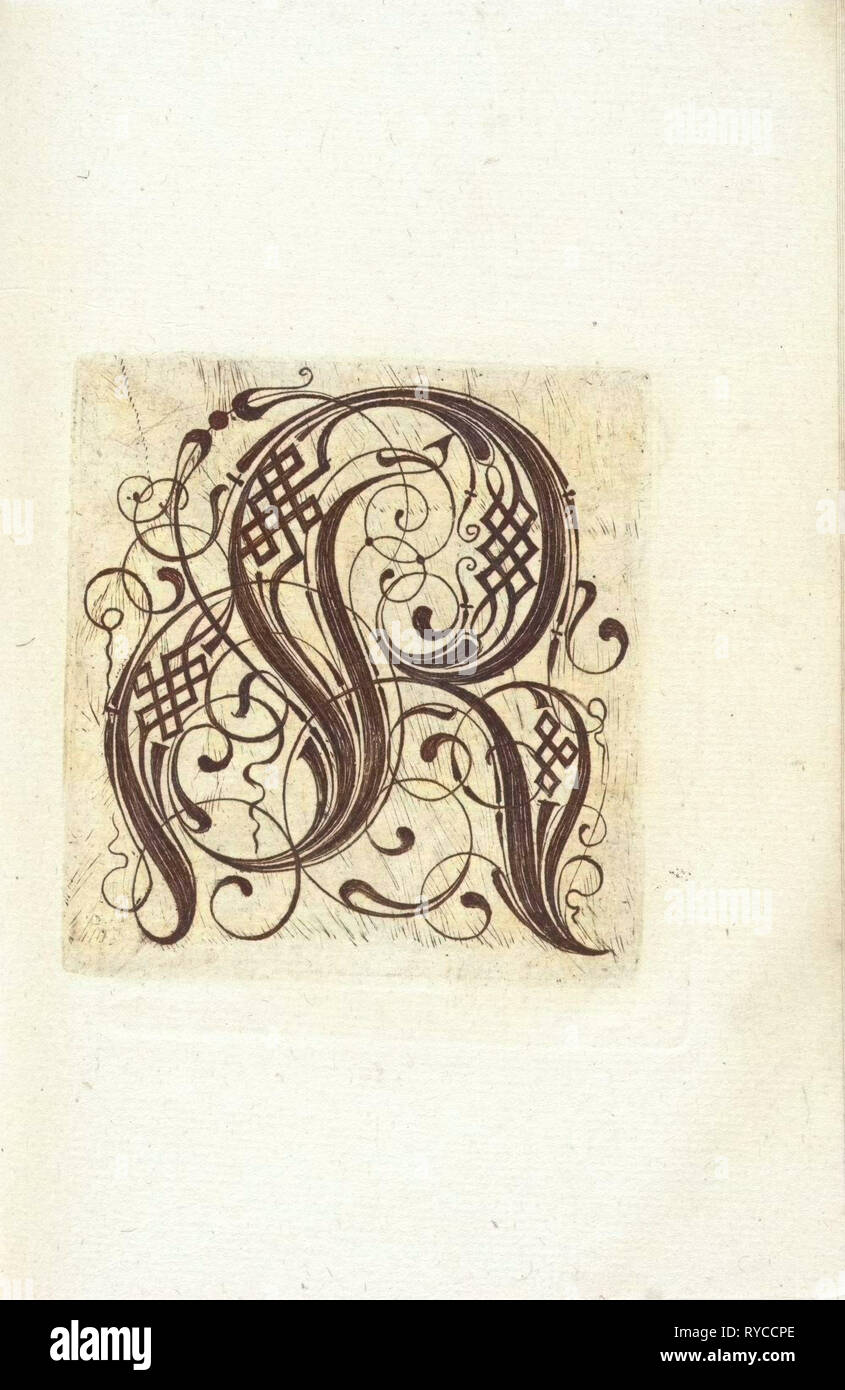 Lettre R, anonyme, c. 1600 - c. 1699 Banque D'Images