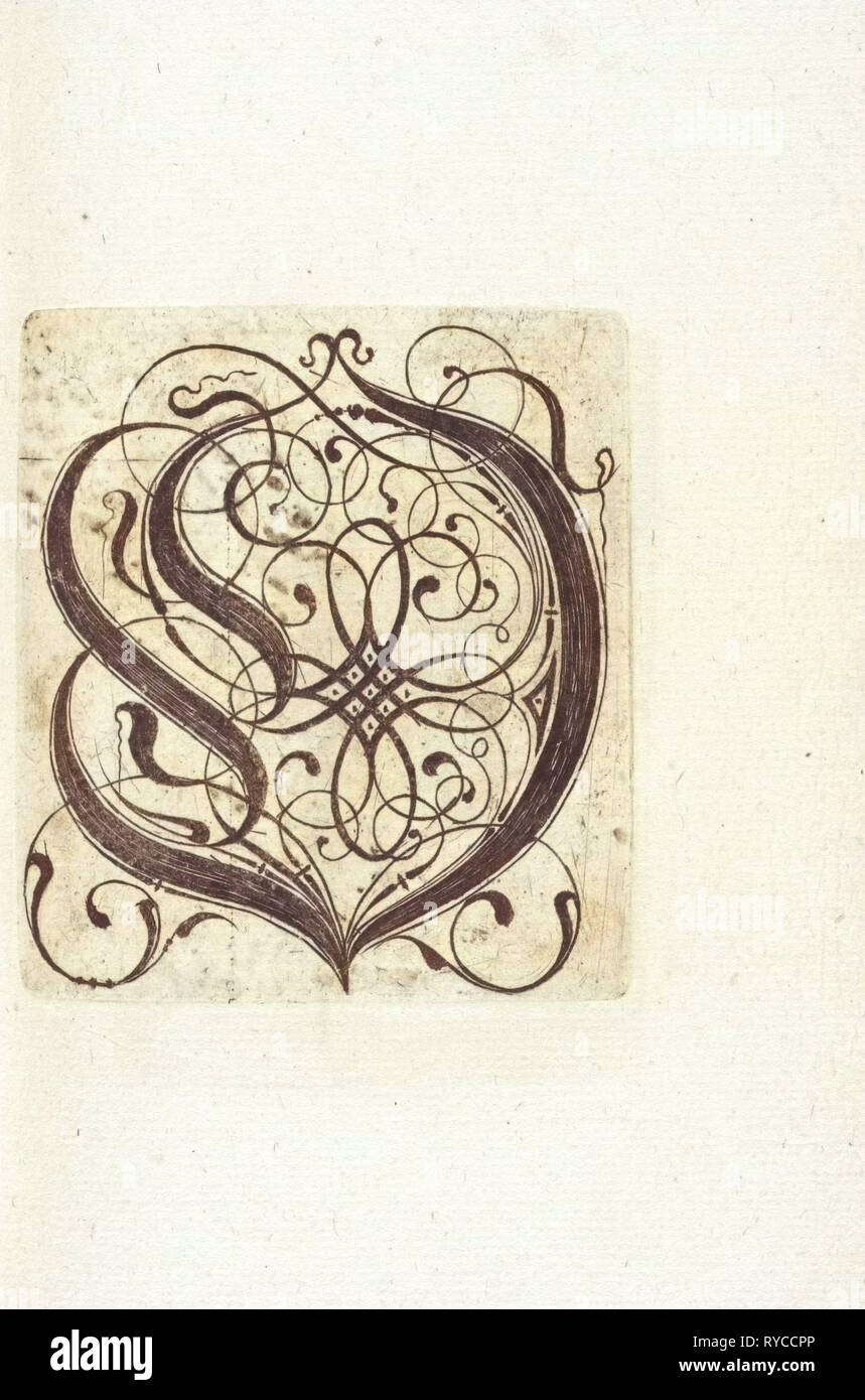 La lettre O, anonyme, c. 1600 - c. 1699 Banque D'Images