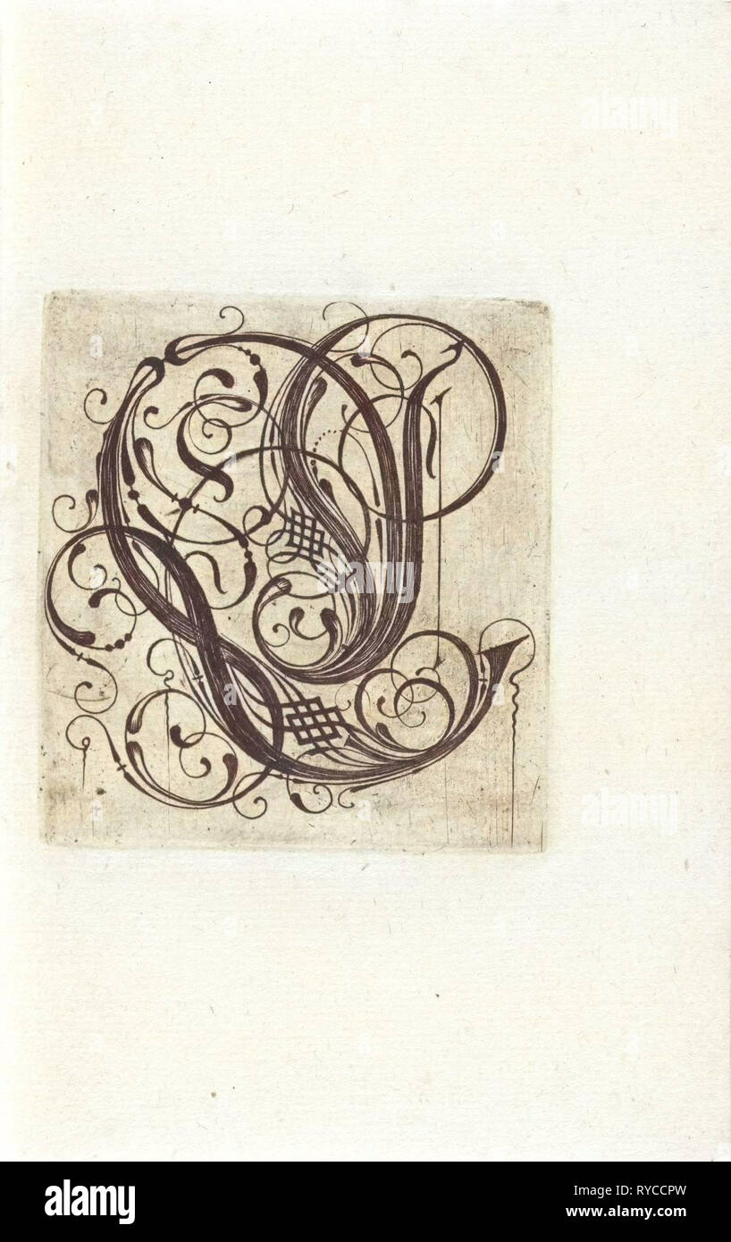 Lettre L, imprimer bouilloire : anonyme, c. 1600 - c. 1699 Banque D'Images
