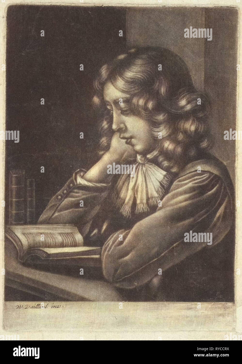Lecture du garçon, Anonyme, 1658 - 1750 Banque D'Images