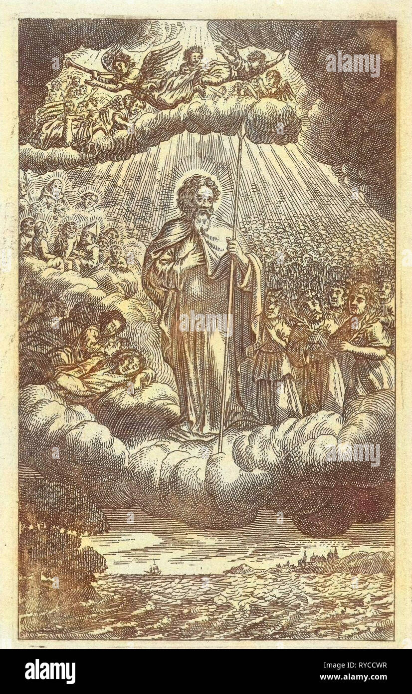 Saint Thomas dans le ciel, anonyme, Samuel van Hoogstraten, Michiel de Groot, 1671 Banque D'Images