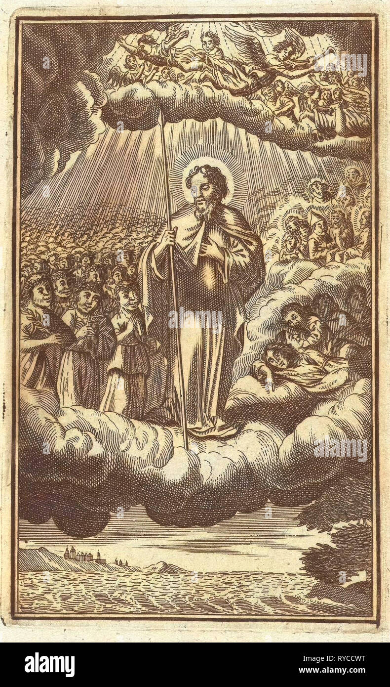 Saint Thomas dans le ciel, anonyme, Samuel van Hoogstraten, Philip Verbeek, 1671 - 1716 Banque D'Images