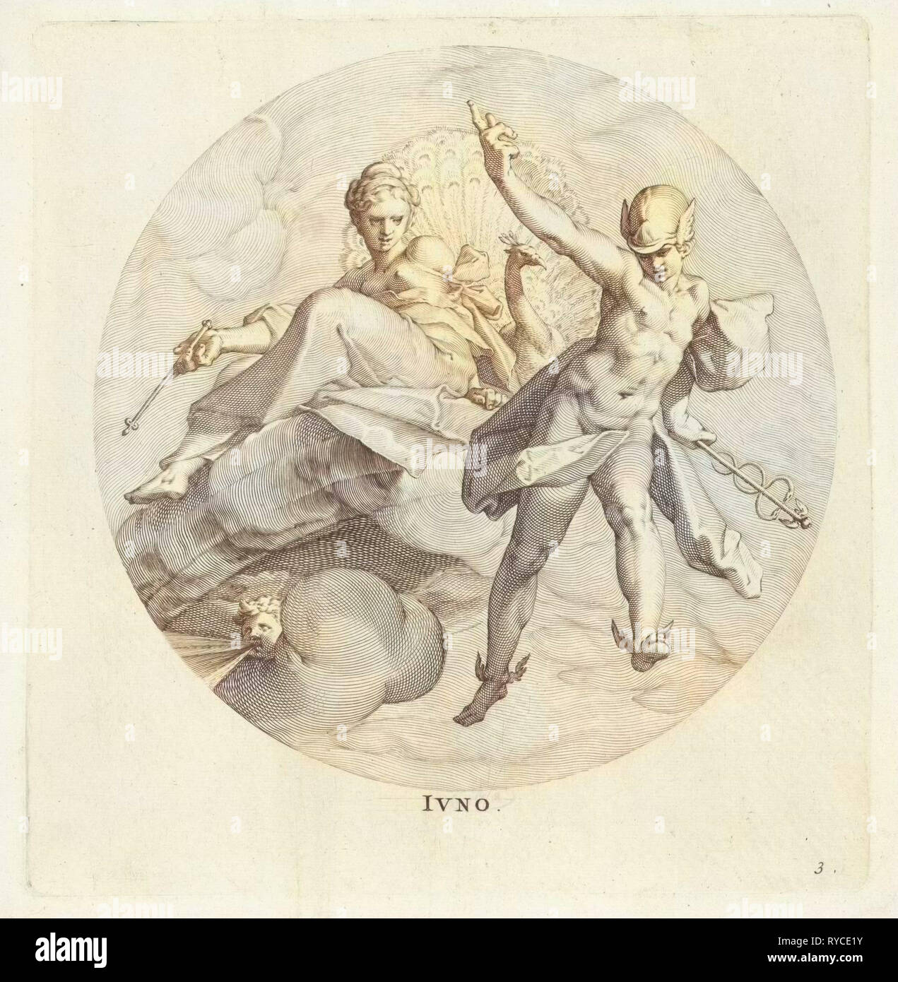 Junon, Egbert van Panderen Bartholomeus Spranger,, Frederik De Wit, c. 1590 - 1637 Banque D'Images