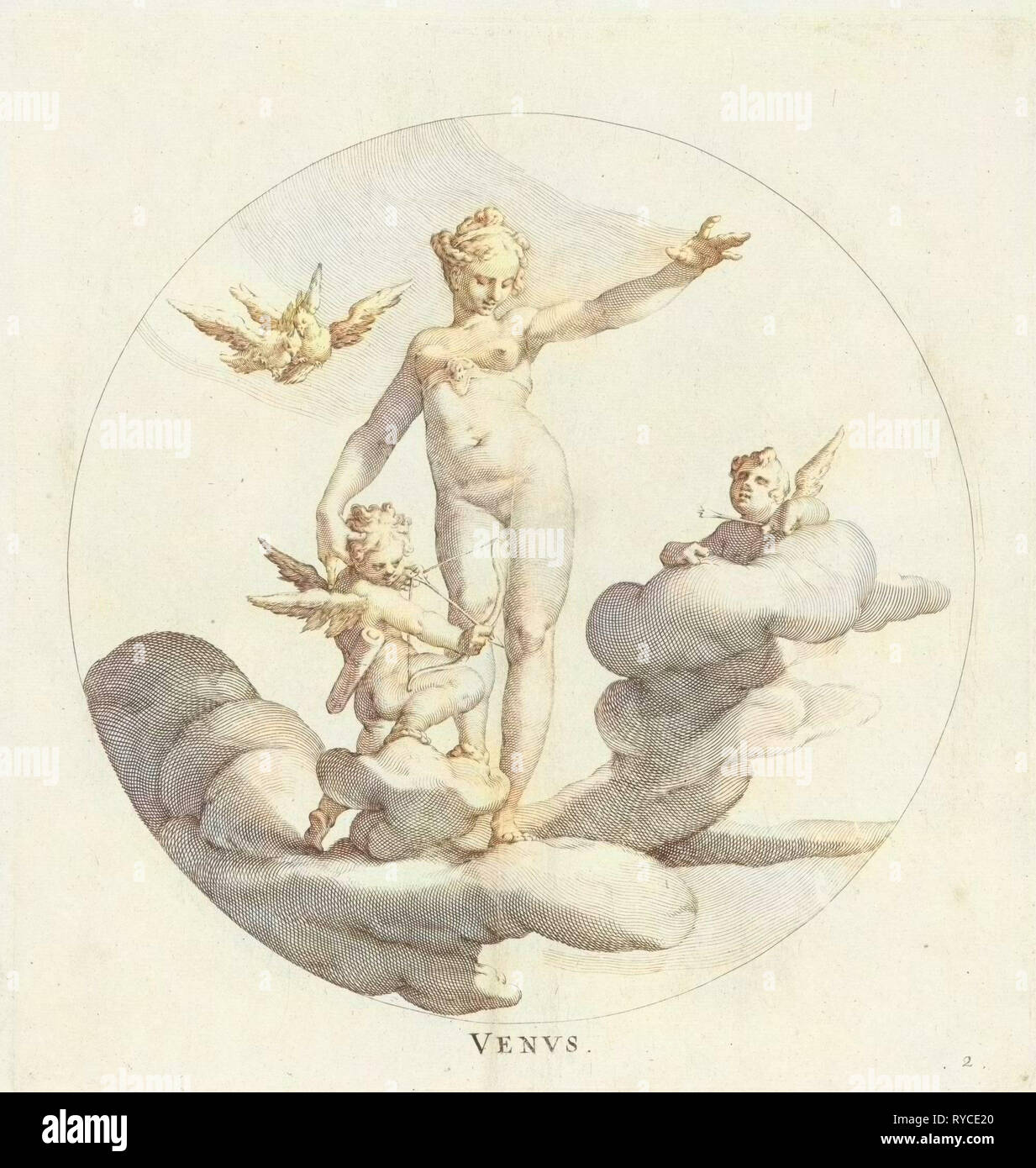 Vénus, Egbert van Panderen Bartholomeus Spranger,, Frederik De Wit, c. 1590 - 1637 Banque D'Images