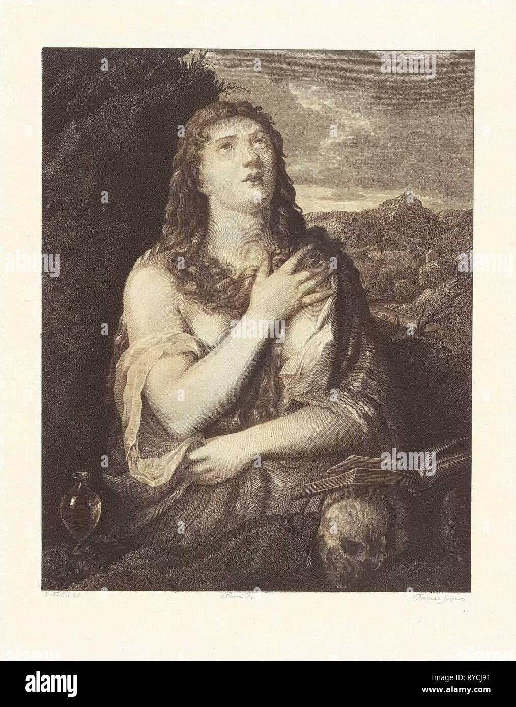 Le repentir de Marie de Magdala, Joannes Bemme, durant ou avant 1805 Banque D'Images