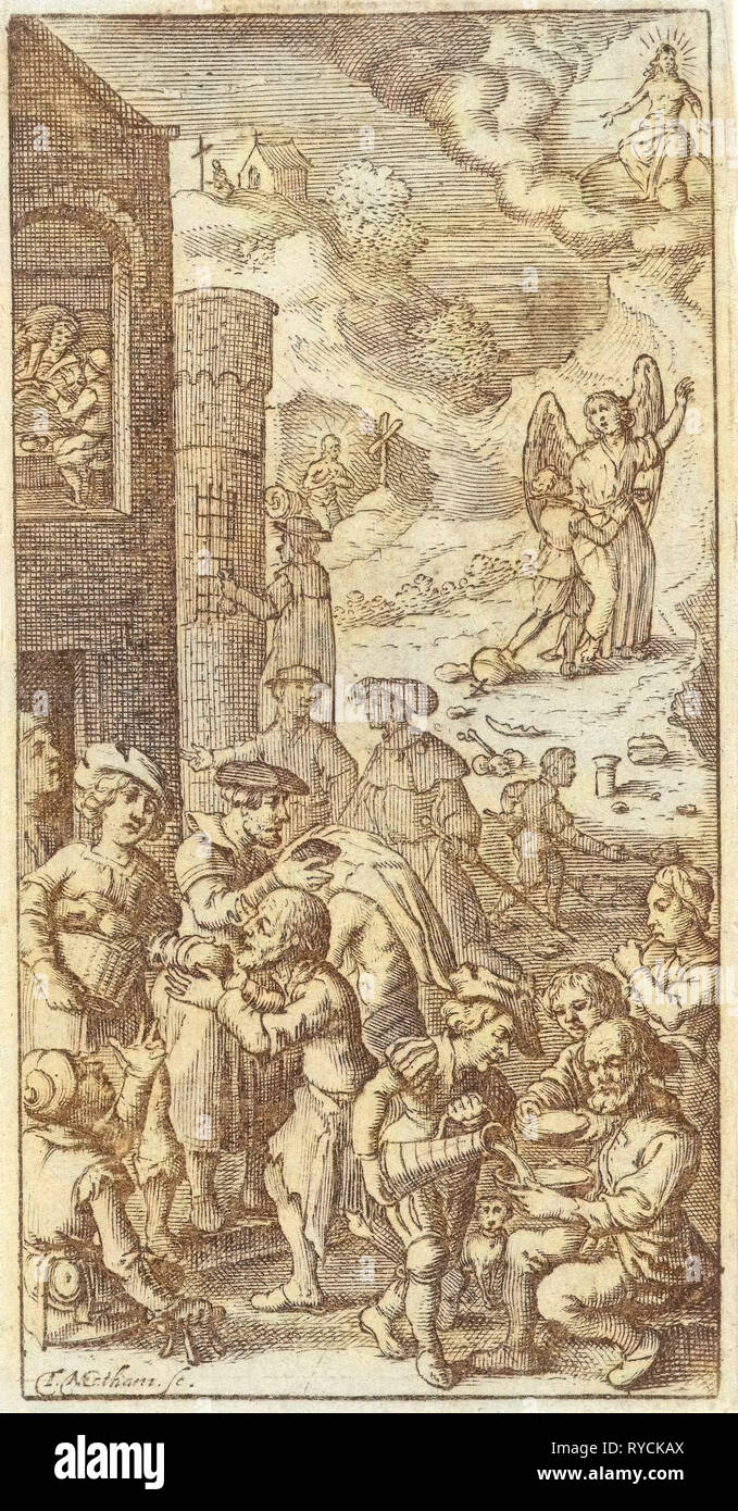 Oeuvres de miséricorde, Sans titre by Munier, 1626 Banque D'Images