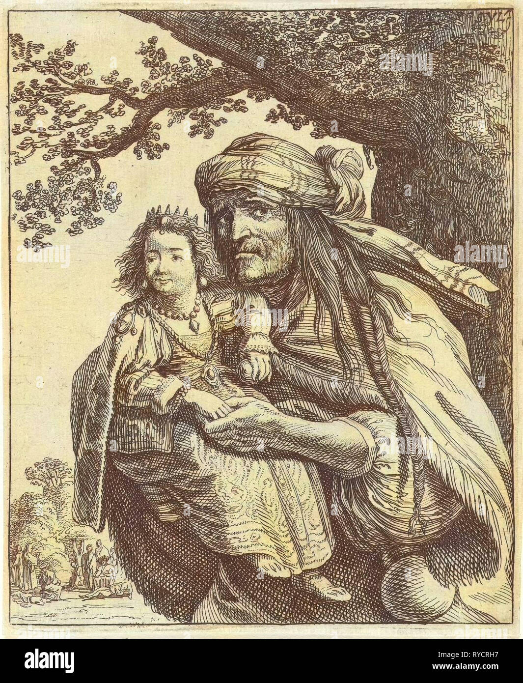 Majombe avec Konstance sorcière, Pieter Nolpe, Simon de Vlieger, 1643 Banque D'Images