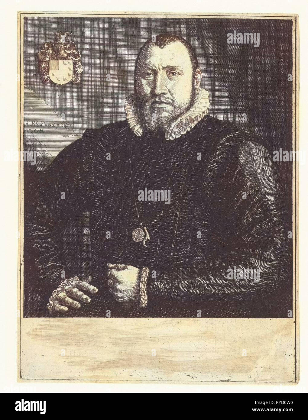 Portrait de Jacob Xenon Grill Saint, Samuel van Hoogstraten, 1648 - 1677 Banque D'Images