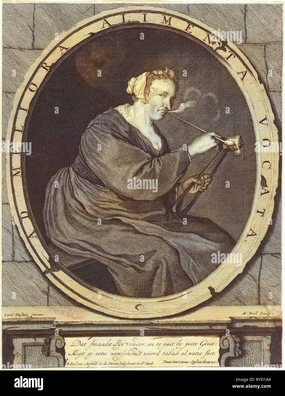 Fumeurs agriculteur, Matthijs extérieure, 1696 - 1727 Banque D'Images