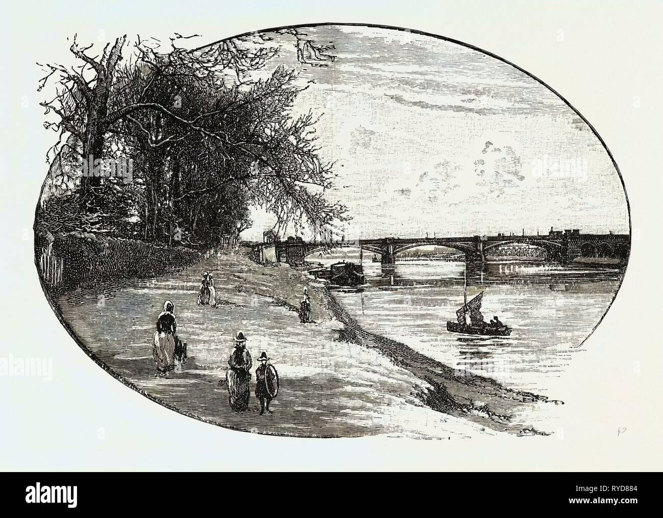 Pont Trent, Nottingham, Royaume-Uni. Trent Bridge a été utilisé pour la première fois comme un terrain de cricket dans les années 1830. Le premier match de cricket enregistré a eu lieu sur une surface de sol derrière la Trent Bridge Inn en 1838. Trent Bridge a tenu son premier test match avec l'Angleterre en 1899, pour jouer contre l'Australie Banque D'Images