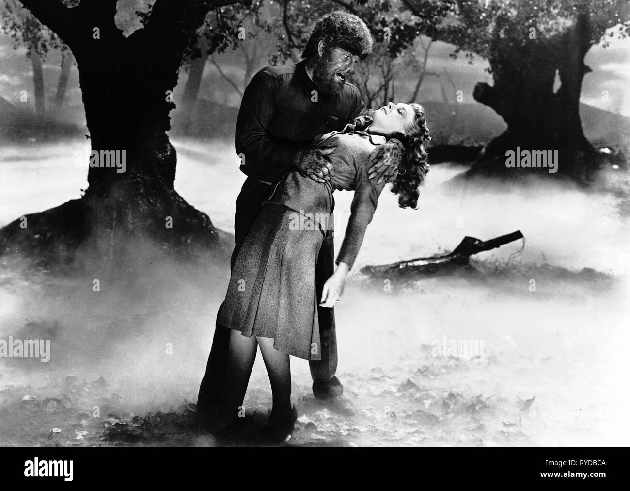 LON CHANEY JR., EVELYN ANKERS, The Wolf Man, 1941 Banque D'Images