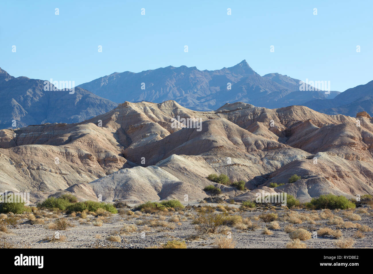 Les montagnes, la vallée de la mort, Californie, USA. Banque D'Images