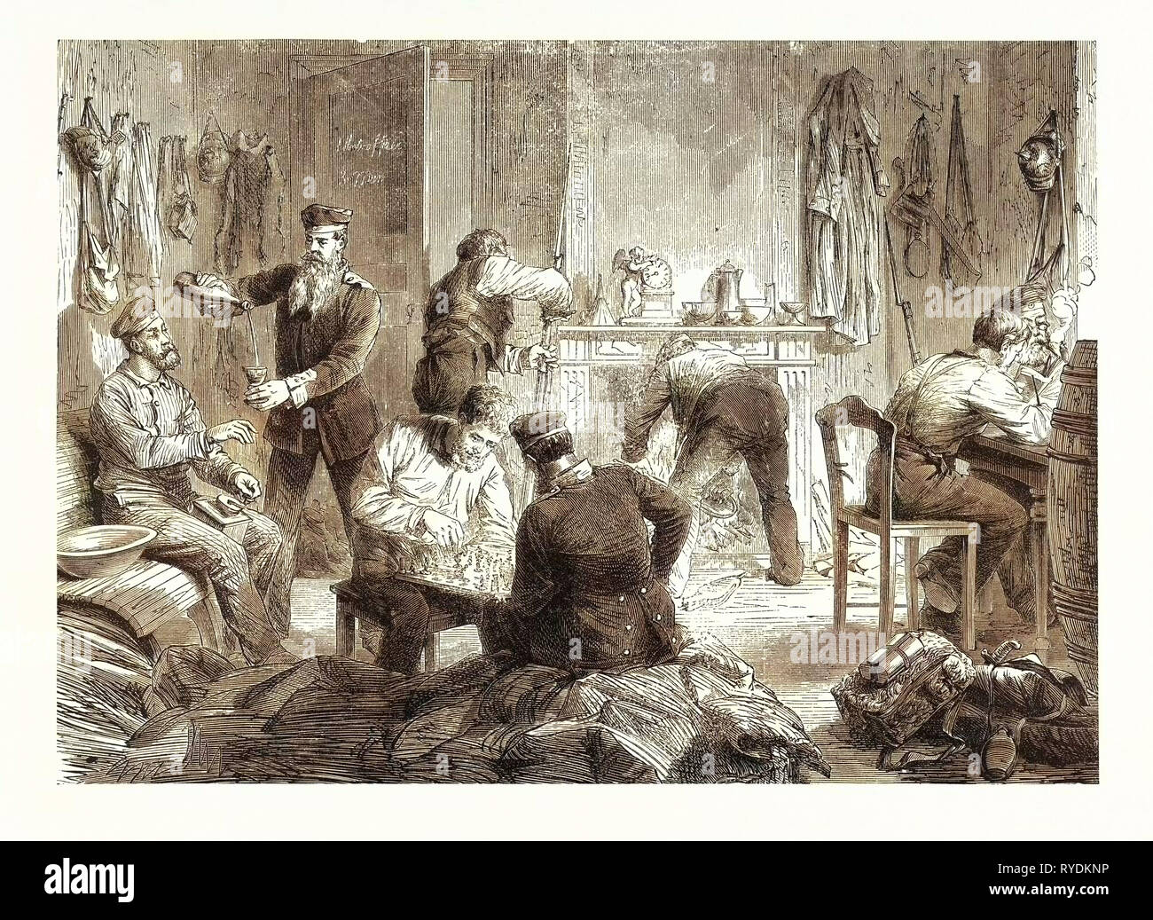 Guerre de 1870 : dans le camp Banque D'Images