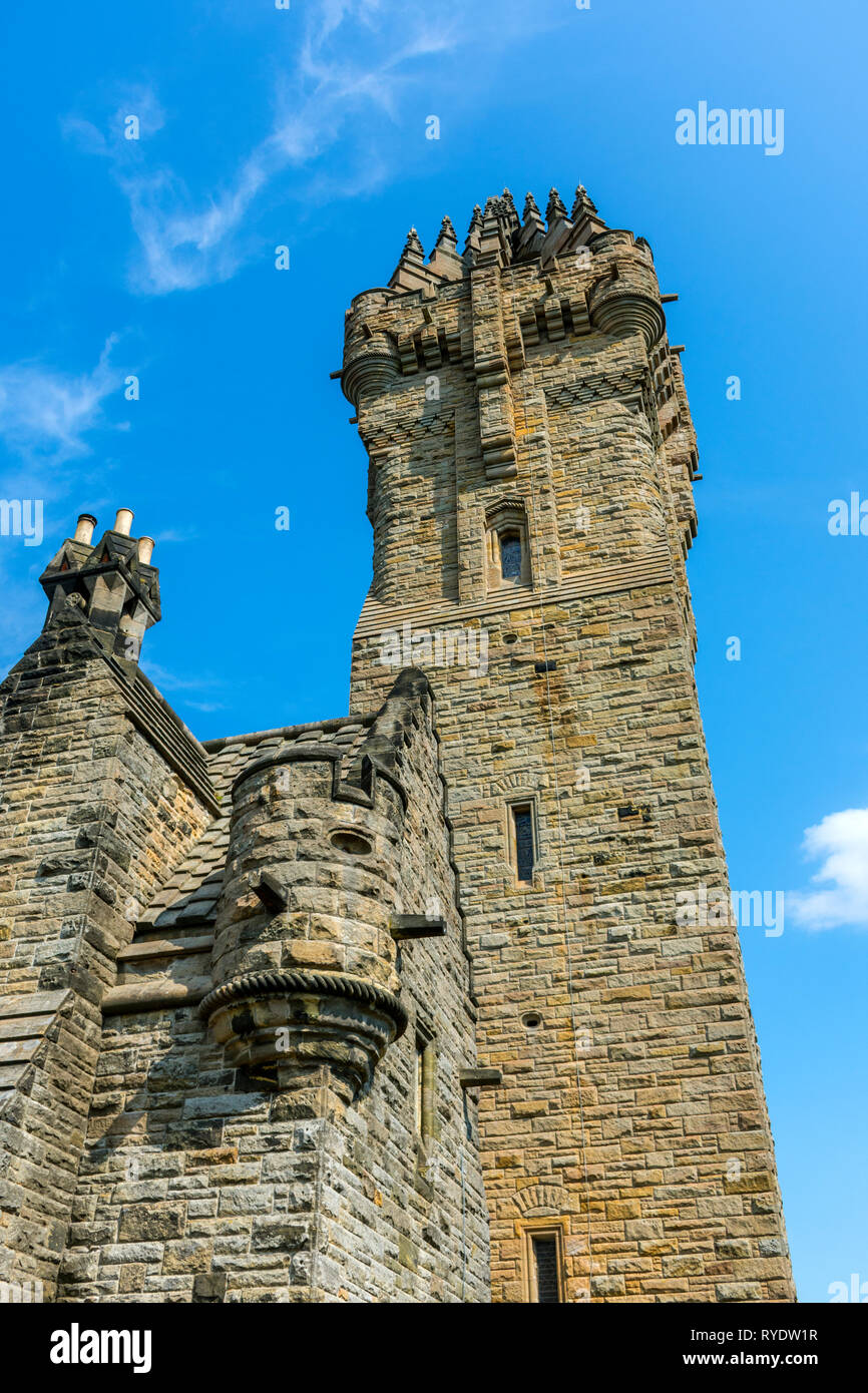 Le Monument National à Wallace, Stirling, Stirlingshire, Scotland, UK Banque D'Images