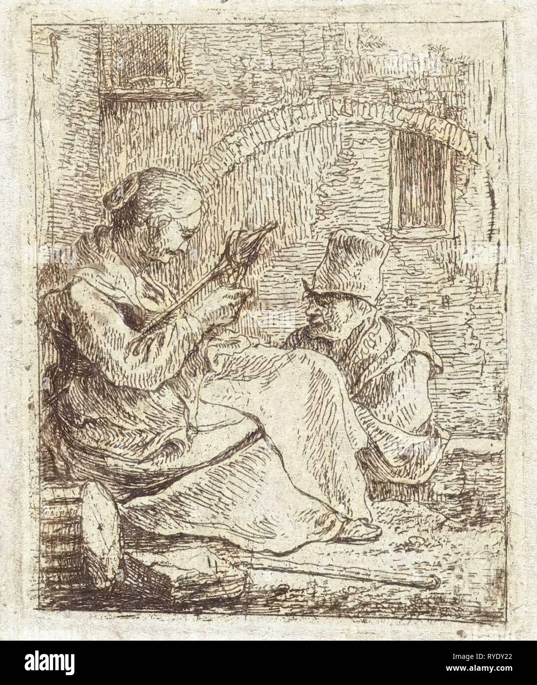 Célibataire, Thomas Wijck, 1626 - 1677 Banque D'Images