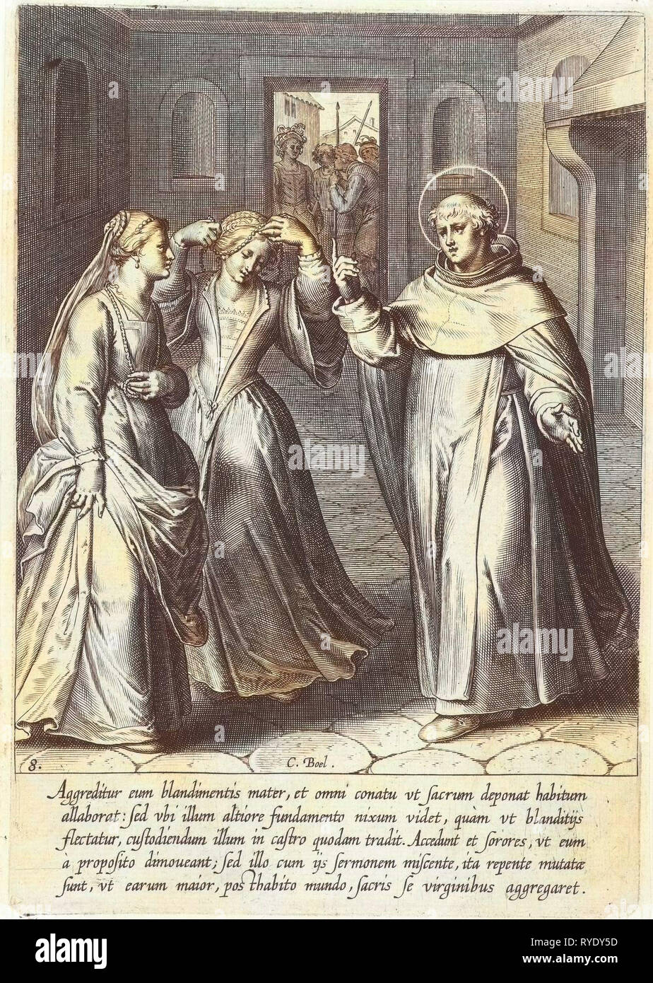 Thomas converti sa soeur, Cornelis Boel, Otto van Veen, 1610 Banque D'Images