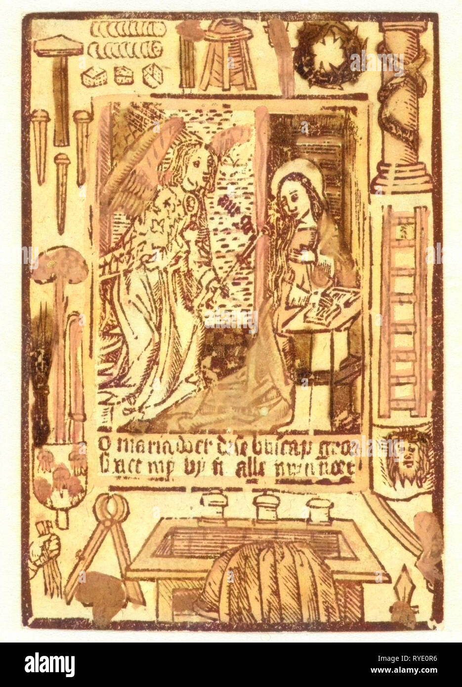 Annonciation, Anonyme, 1490 - 1510 Banque D'Images